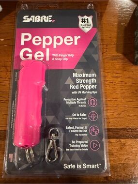 Pink Pepper Gel with Snap Clip - Personal Defense